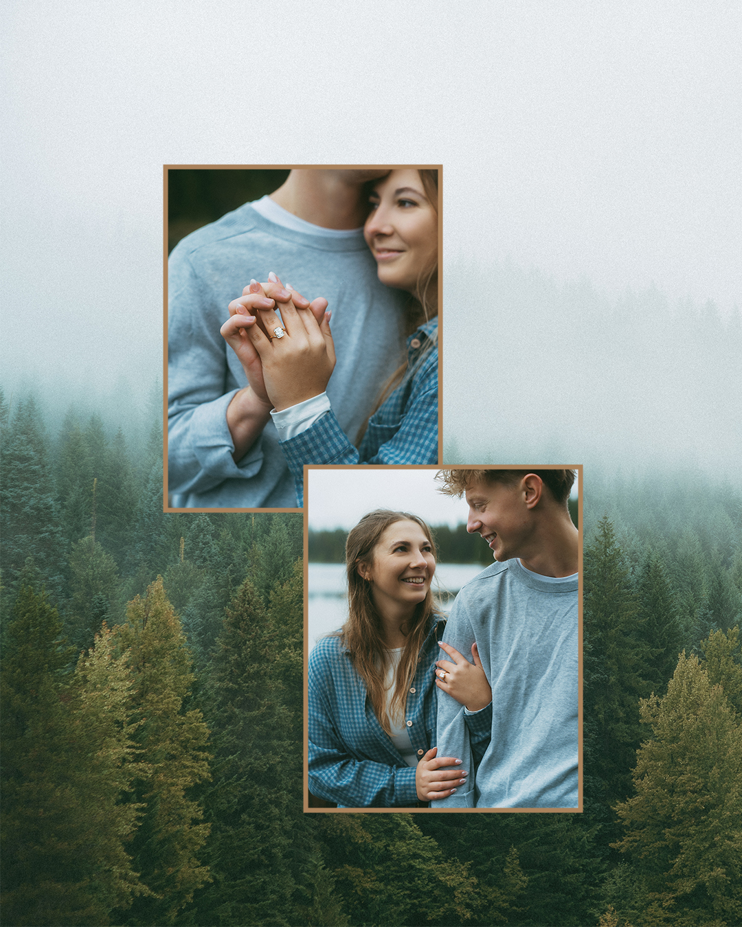 A Surprise Proposal at Trillium Lake: A Foggy Engagement Session on Mount Hood, Oregon — photograph 6 of 10